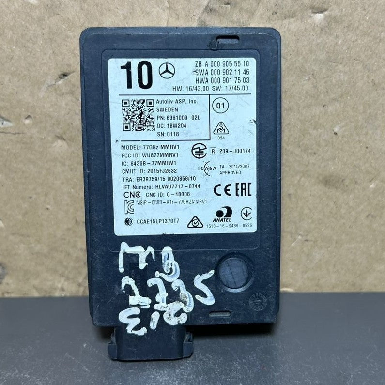14–20 Mercedes W222 Blind Spot Radar Distance Sensor Module A000 90555510 OEM