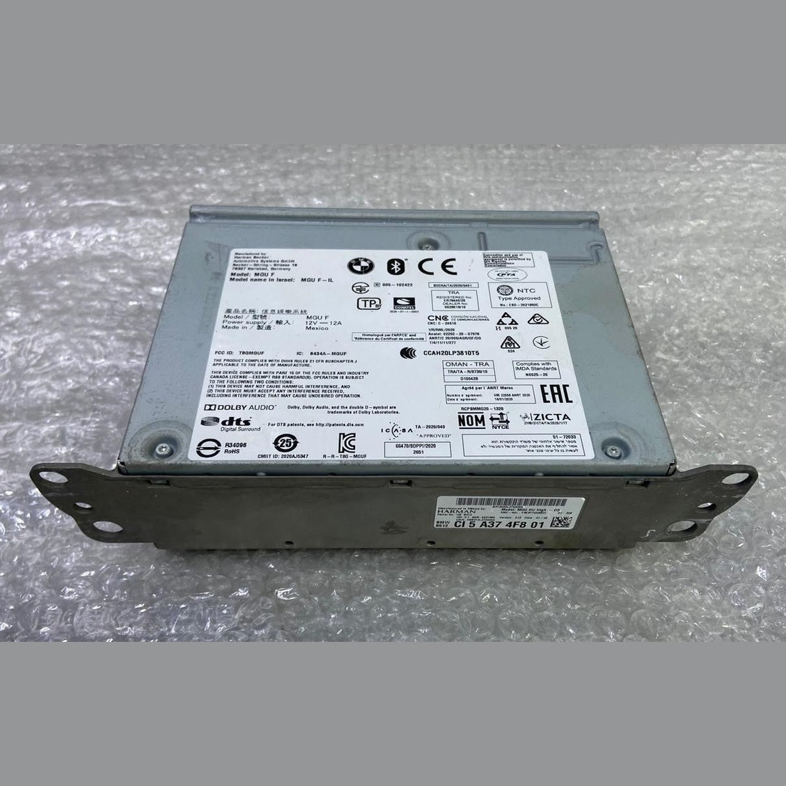 OEM BMW 3 G20 Radio Navigation Multimedia Head Unit 5A374F8 MGUF Harman 5A374F8