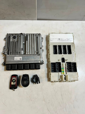 2015 BMW 3' F30 B48 320i xDrive Engine Control Unit ECU SET DME+FEM+1KEY 8674937