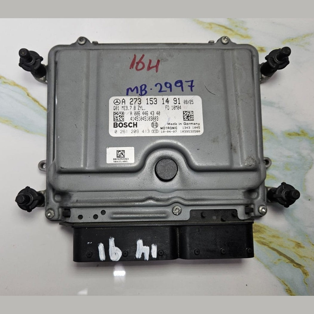 07-12 Mercedes W164 GL ML GLE ECU Engine Control Module Unit A273 1531491 OEM