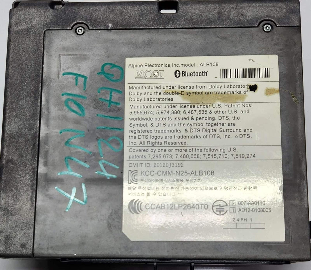 2014 BMW X5 Navigation Head Unit 9327322 F30 OEM