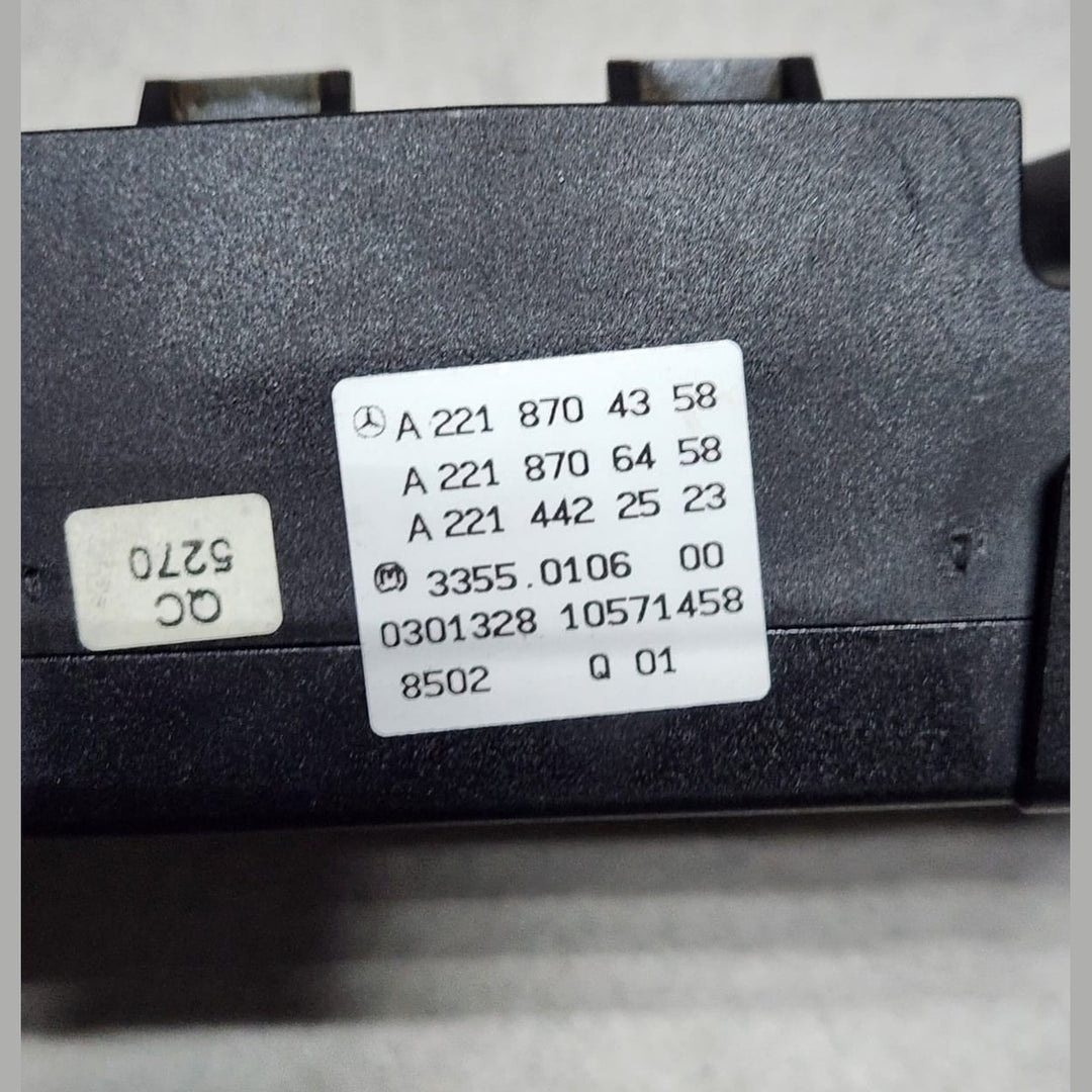2007-2014 Mercedes-Benz S550 Climate Control Panel A2218704358 S-Class W221 