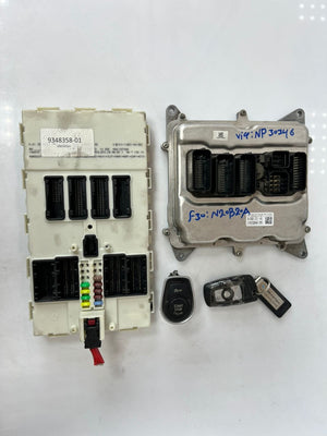 2013-2017 BMW F30 N20B20A Engine Control Module DME SET +FEM+1KEY 8626171 OEM