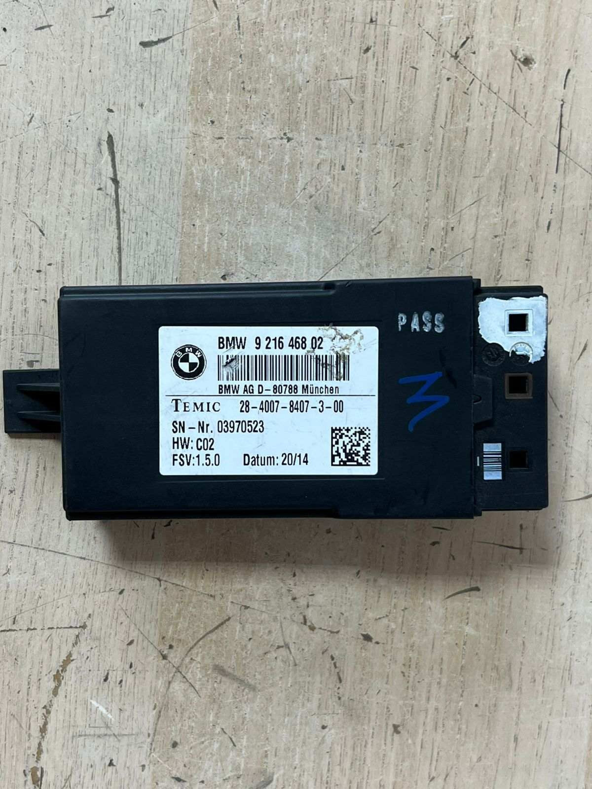 BMW X7 F25 X3 F15 X5 F16 X6 HEATED SEAT CONTROL MODULE P/N 9216468