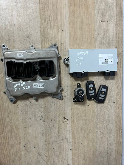 2012-2017 BMW F10 N20 520i Engine Control Unit SET DME+ CAS4 CG + 2KEYs 8606306