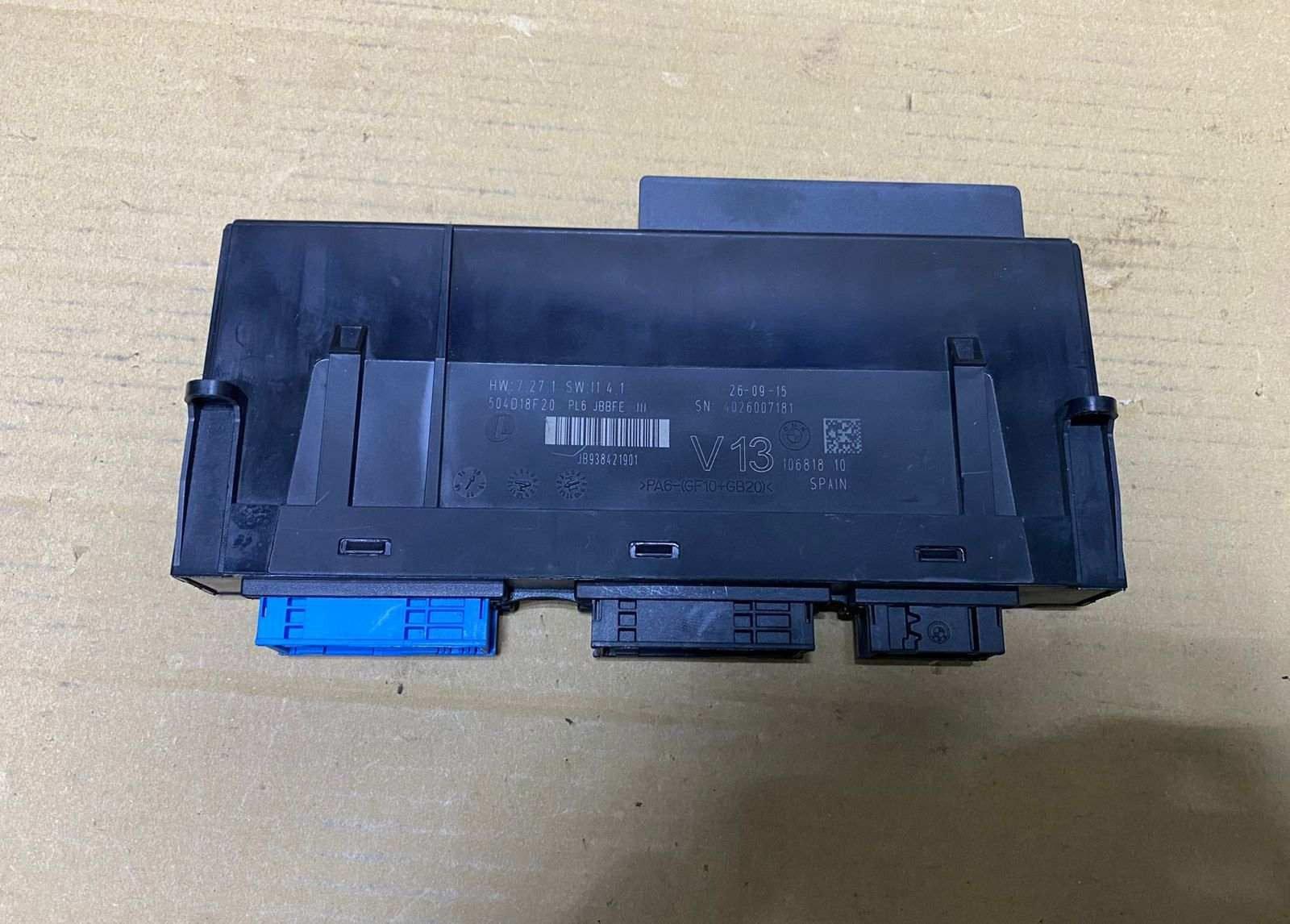 2014 BMW F13 F18 640i Junction Box Module OEM 9384219