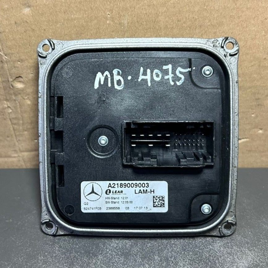 12-16 Mercedes W218 LED Headlight Voltage Regulator Ballast Module A218 9009003