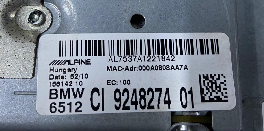 OEM BMW 5 F10 F11 6 F06 F12 F01 F02 NAVIGATION SYSTEM HEADUNIT CIC HIGH 9248274