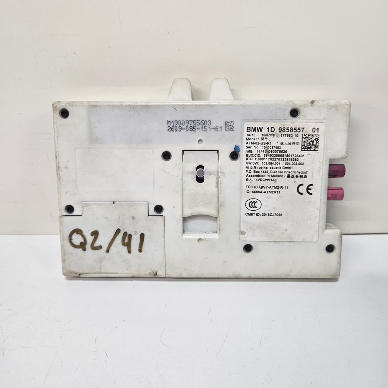 2019-2023 BMW X3 G01 Telematics Communication Control Module 9858557
