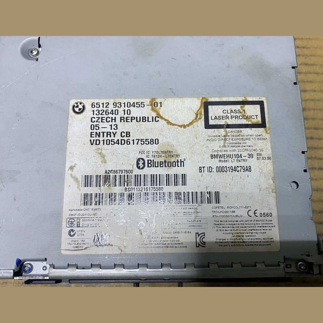 BMW Radio Head Unit 9310455 1 Series F20 and 3 Series F30 F31