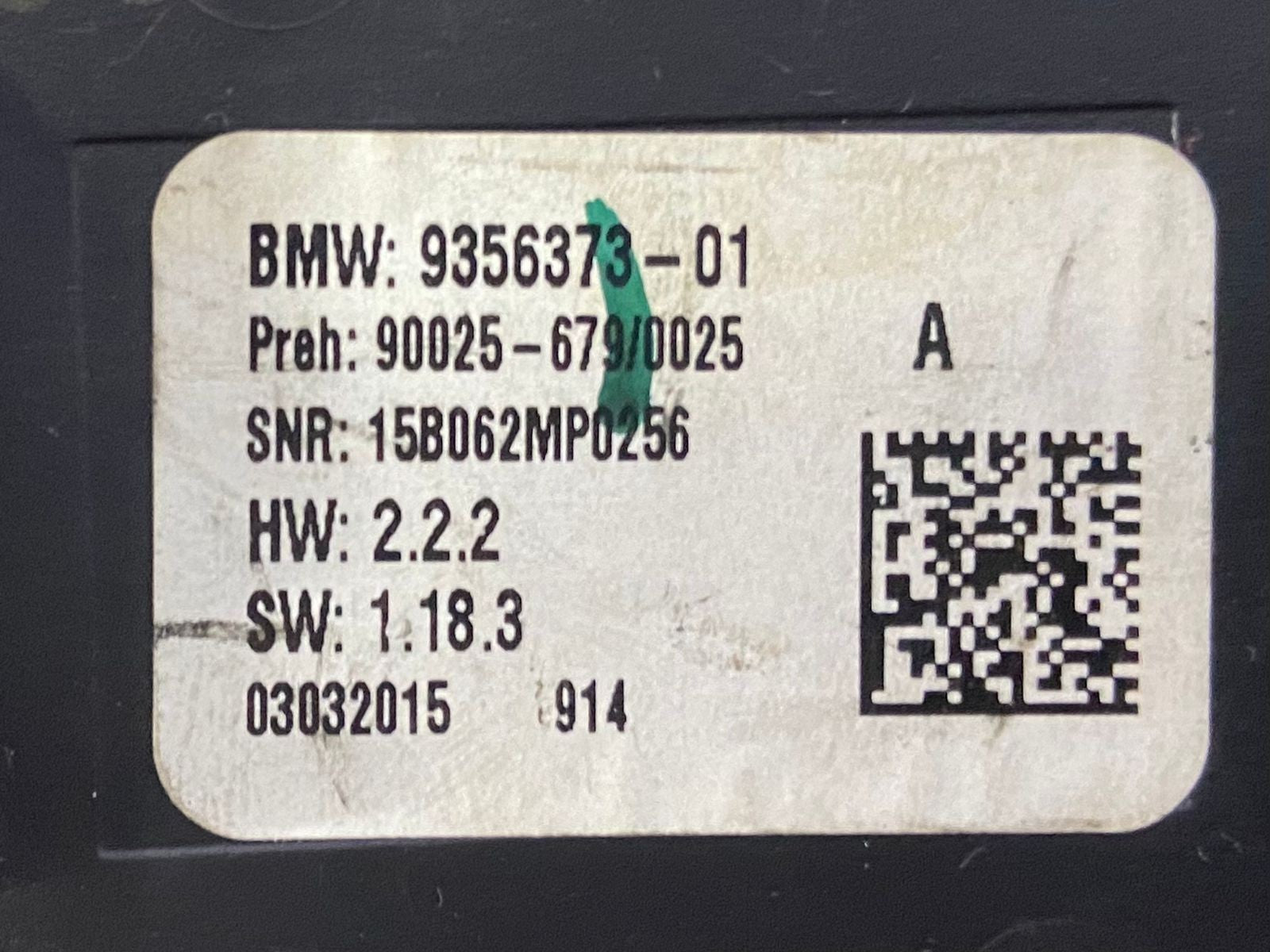 OEM BMW X5 X6 F15 F16 F85 F86 FRONT A/C HEATER TEMPERATURE CONTROL 9356373