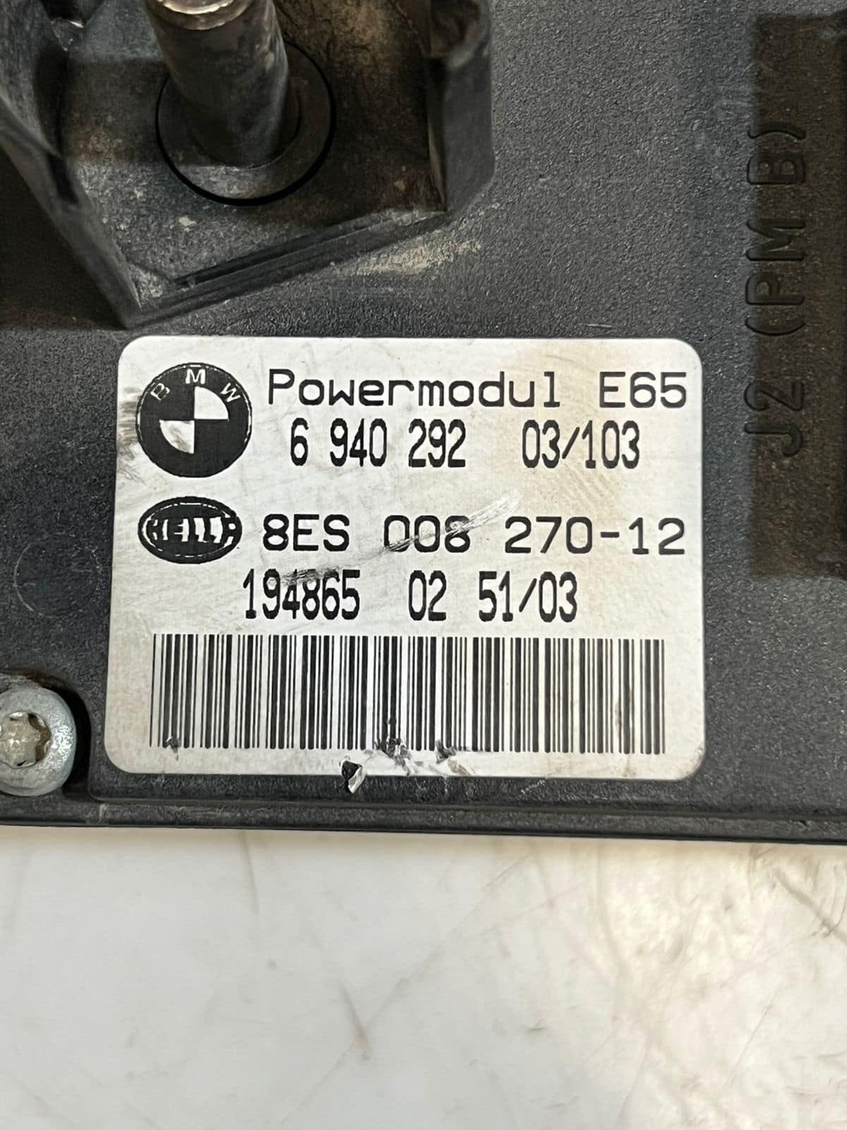 2002-2008 BMW 7 Series E65 E66 Power Engine Control Module 6940292 OEM