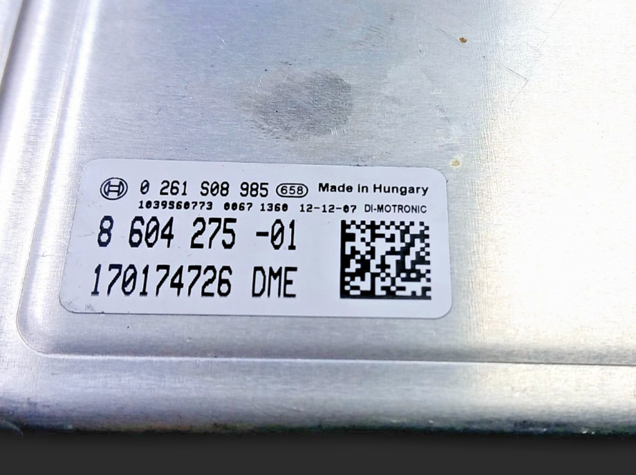 BMW 3,5,7 SERIES F01 F02 F10 F30 N55 ENGINE CONTROL UNIT MODULE DME 8604275