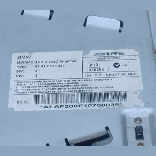 BMW 1 SERIES F20 F21 AUDIO AMPLIFIER  OEM SOUND SYSTEM MODULE 6541 2230420