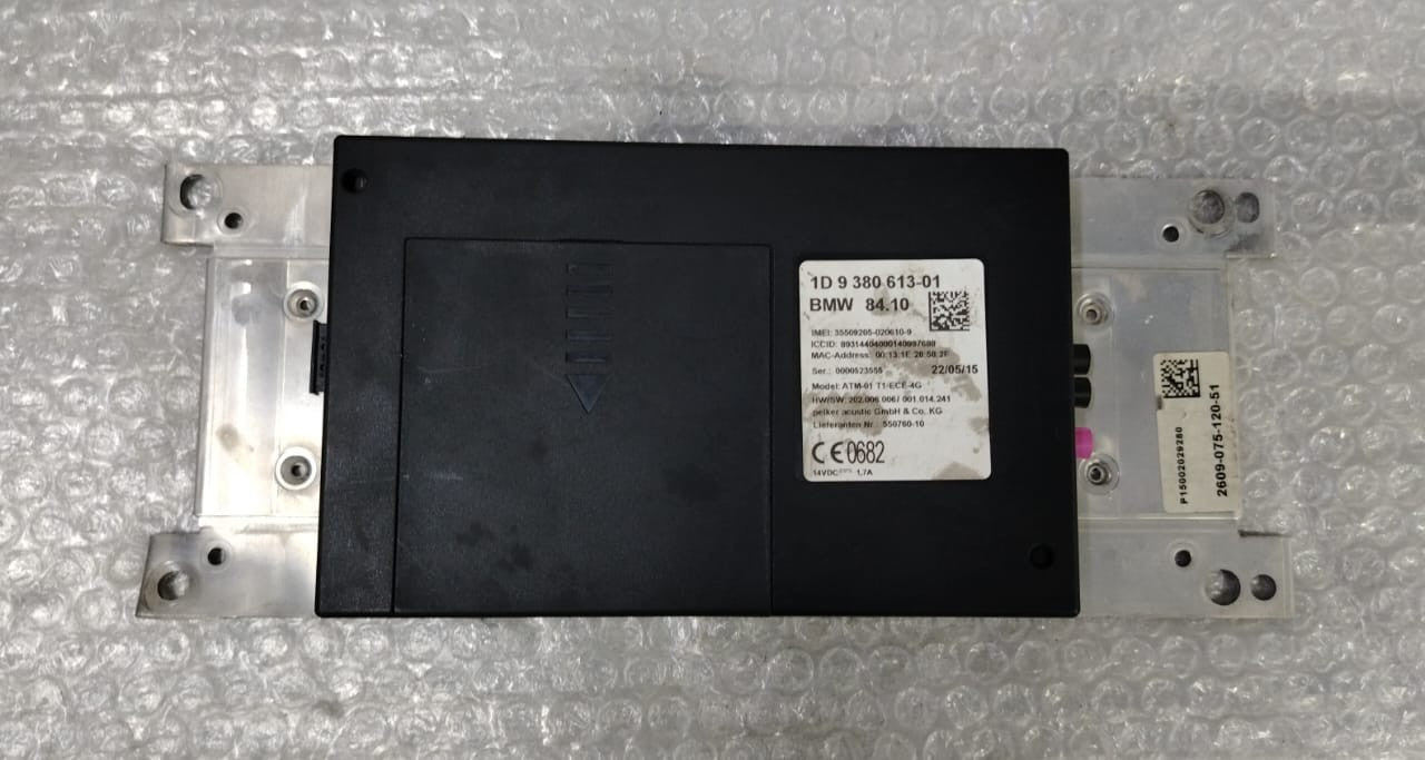 OEM BMW 1 SERIES F20 TCU TELEMATIC CONTROL MODULE BLACK 9380613