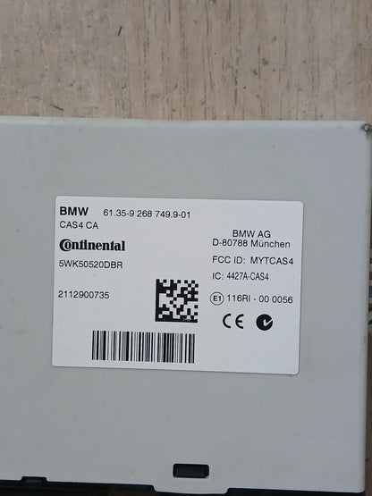 2011 BMW 528i F10 N20 Engine Control Unit SET DME+ CAS4 CA + 1KEY 7635714