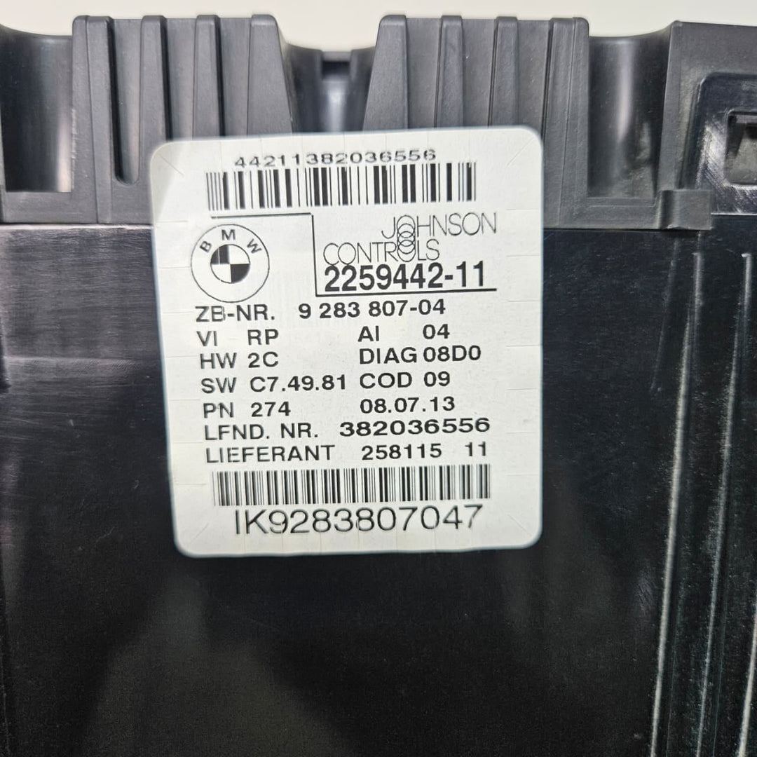 2010-2015 BMW X1 E84 Speedometer Instrument Cluster 9283807
