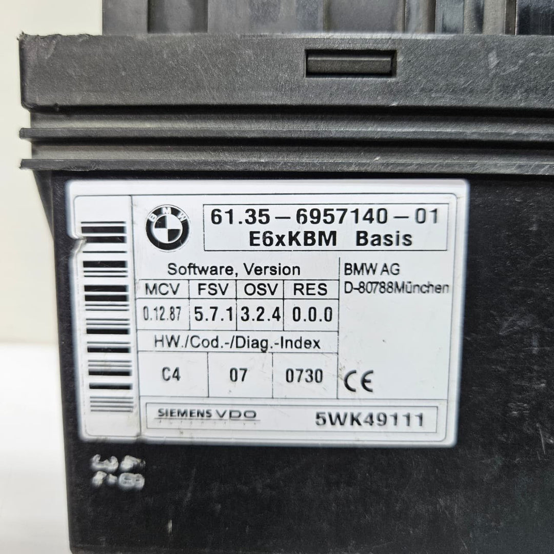 2004-2007 BMW 5 6 Series E60 E63 E64 525i Body Control Module 6957140