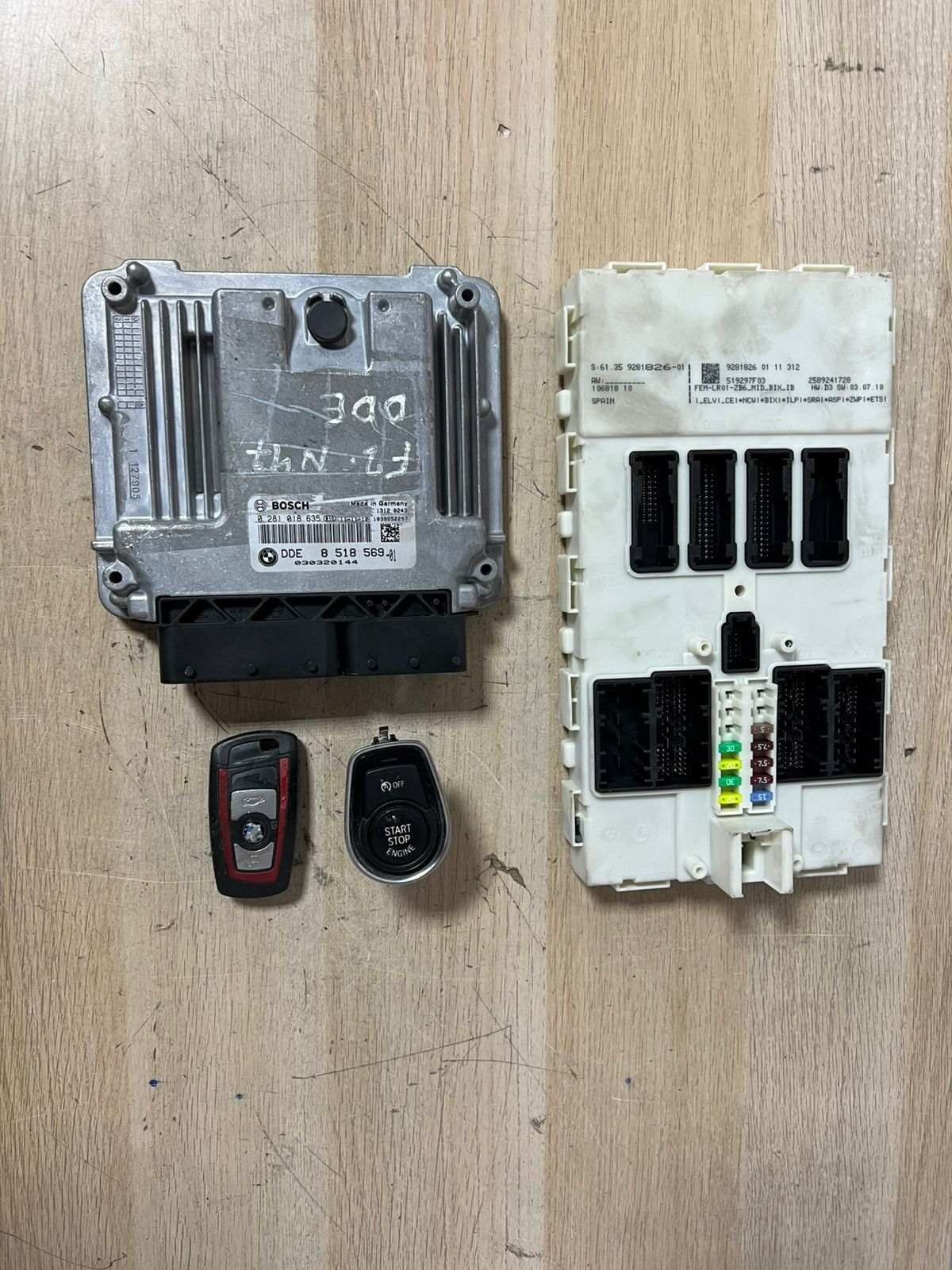 BMW F20 N47 Engine Control Unit ECU COMPLETE KIT DDE 8518569 +KEY + FEM