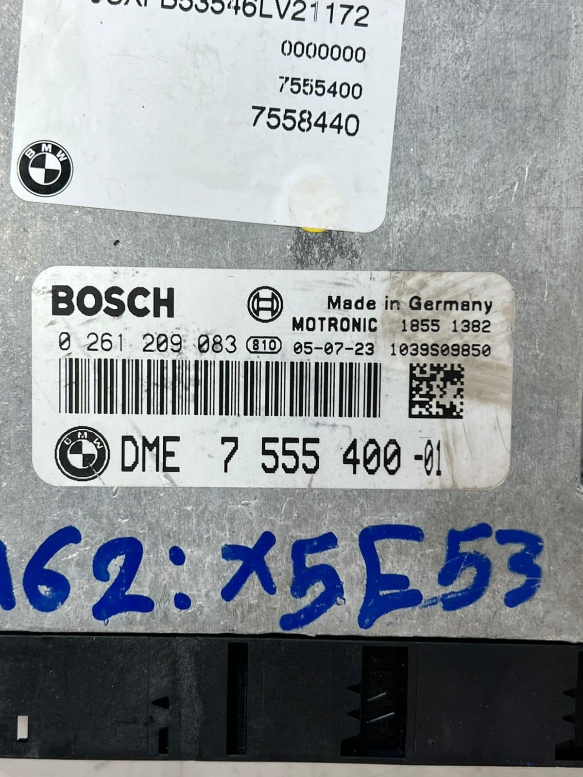 2004-2006 BMW X5 E53 M62 Engine Control Unit ECU SET DME+EWS+1KEY 7555400 OEM