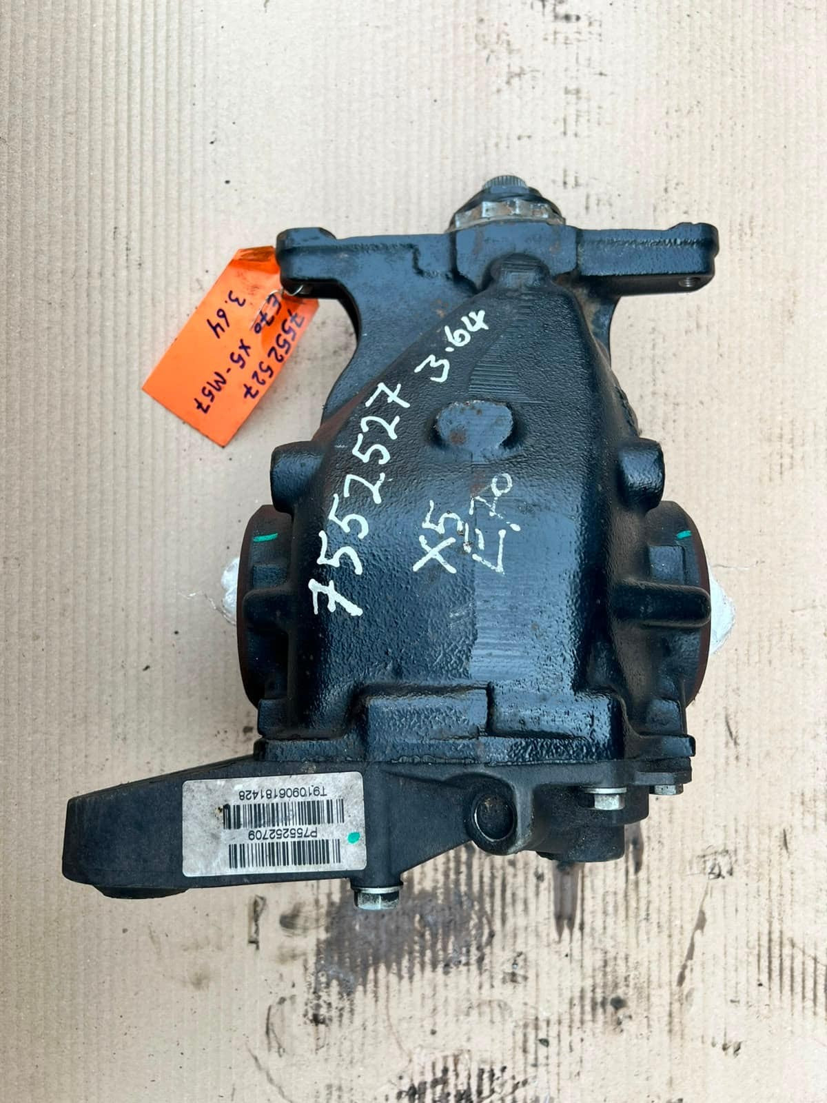 2007 BMW X5 E70 3.0d diesel M57N2 3.64 ratio Rear Differential 7552527 OEM