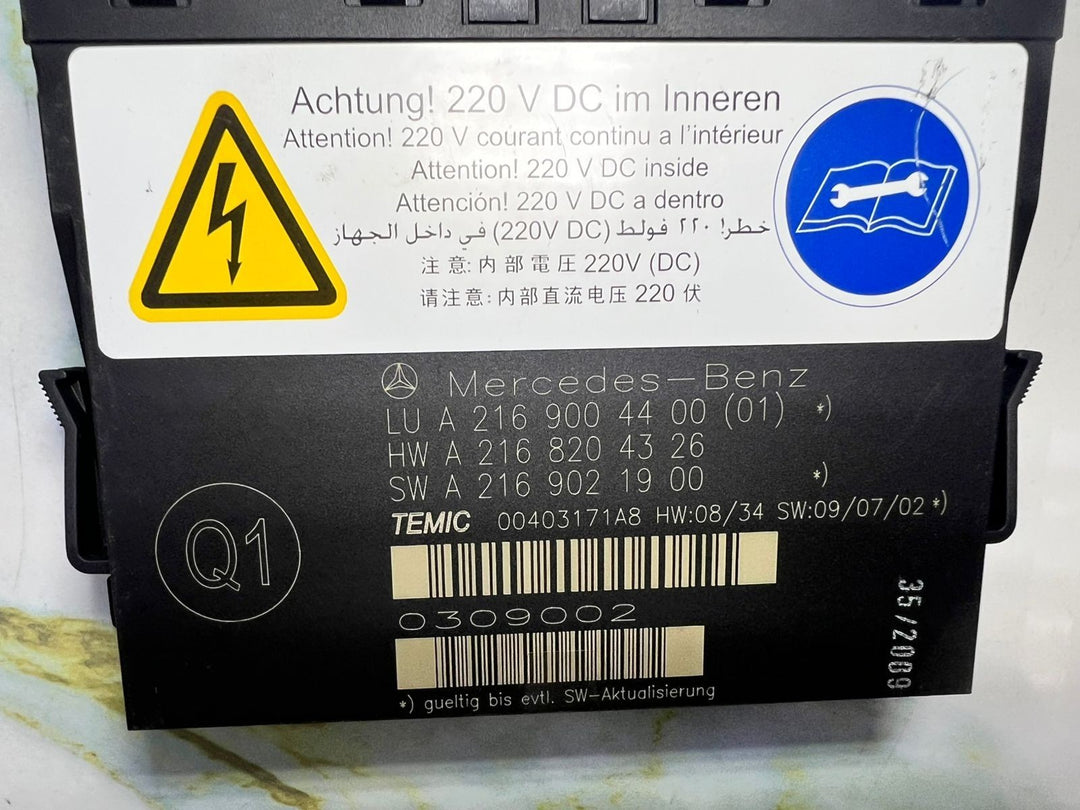 07-2013 Mercedes W216 CL-Class S-Class W221 Seat Control Module A216 9004400 OEM