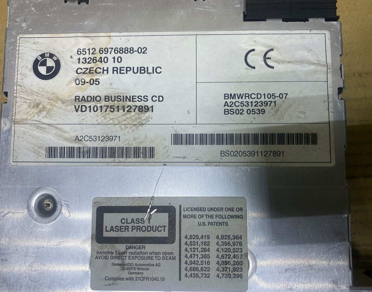 2006 BMW 325i Cd Radio Player 6976888 X3 E83 and 2006 BMW 325i 