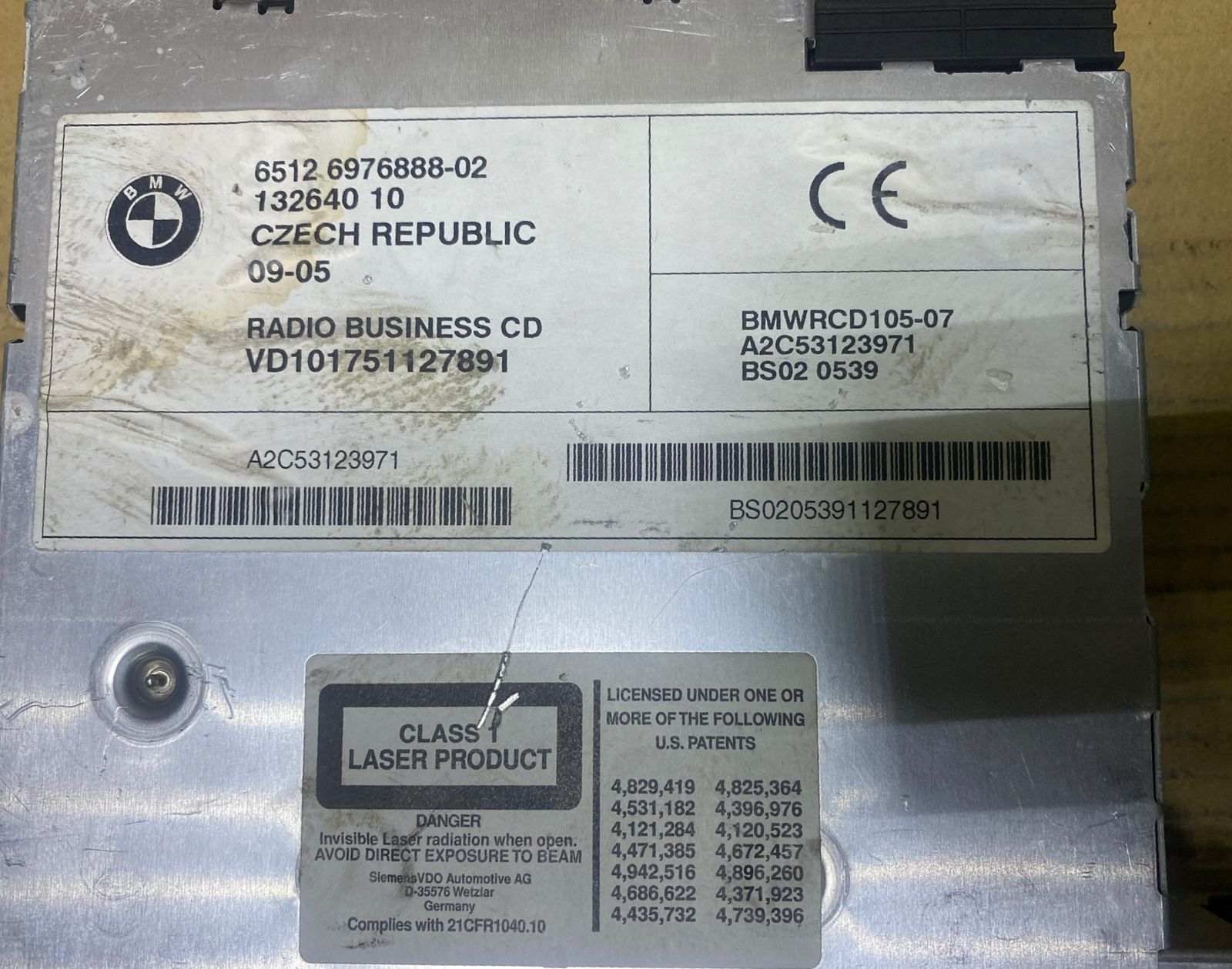 2006 BMW 325i Cd Radio Player 6976888 X3 E83 and 2006 BMW 325i 
