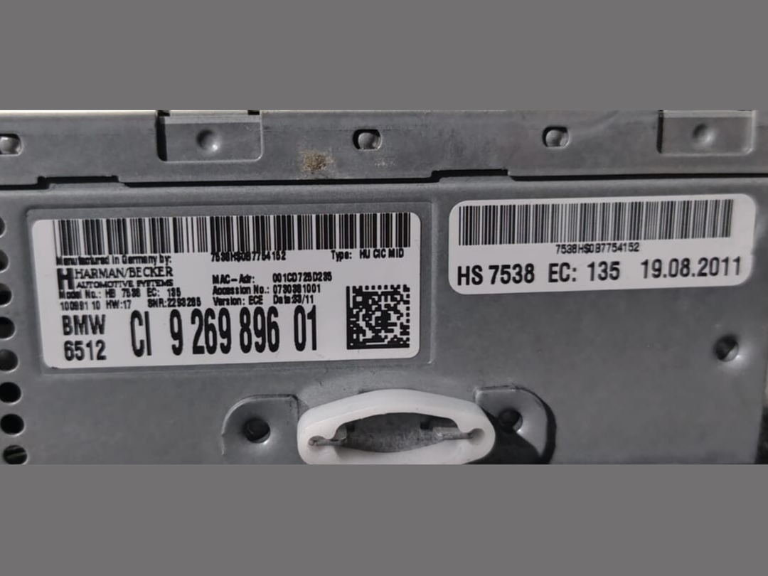 BMW X3 F25 CIC HEAD UNIT STEREO CD PLAYER HARMAN/BECKER  - 9269896