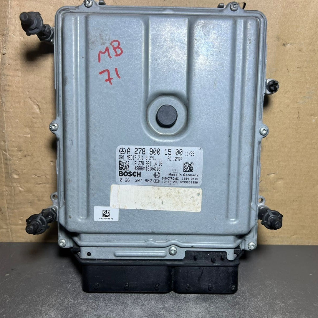 07-13 Mercedes W221 S-Class Engine Control Module Unit ECM ECU A278 9001500 OEM