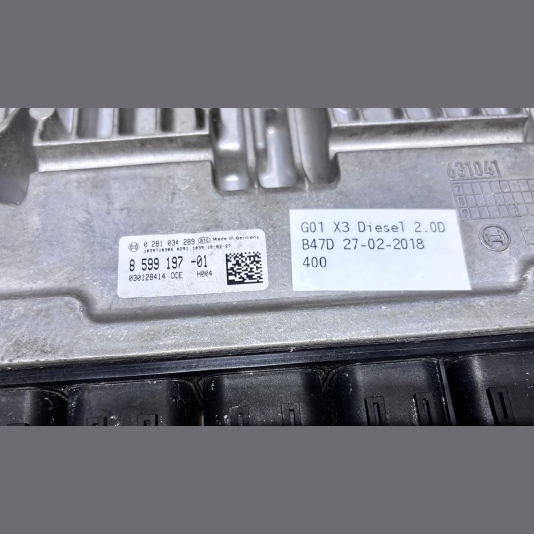 BMW G01 X3 Diesel 2.0D B47D 27/02/2018 ENGINE CONTROL UNIT SET - 8599197