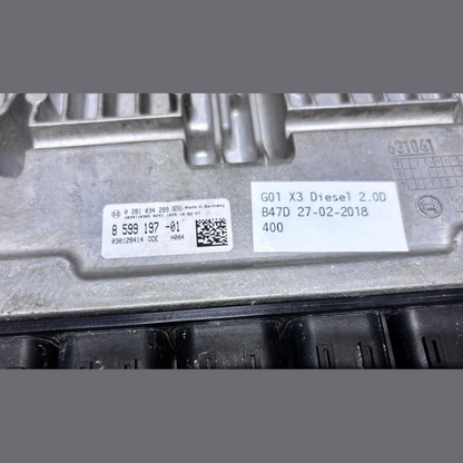 BMW G01 X3 Diesel 2.0D B47D 27/02/2018 ENGINE CONTROL UNIT SET - 8599197
