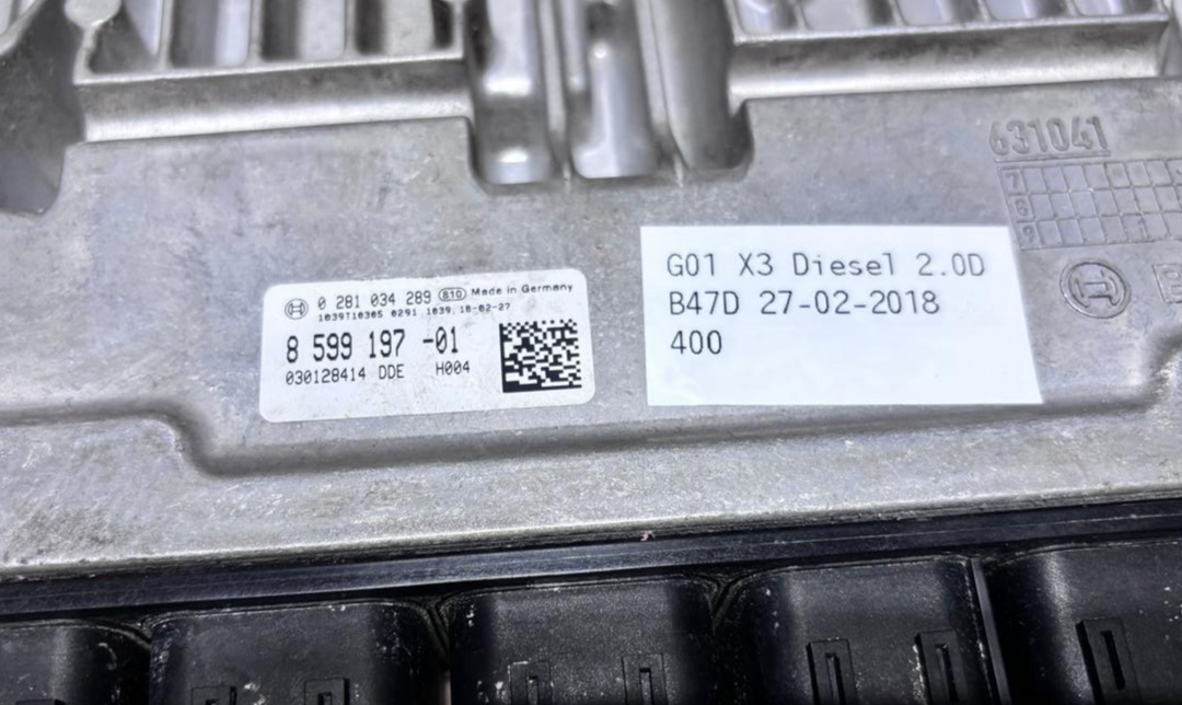 BMW G01 X3 Diesel 2.0D B47D 27/02/2018 ENGINE CONTROL UNIT SET - 8599197