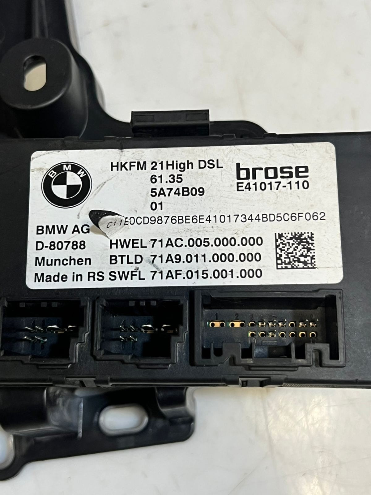 2023 BMW iX 120 Tailgate Control Unit 5A74B09 OEM