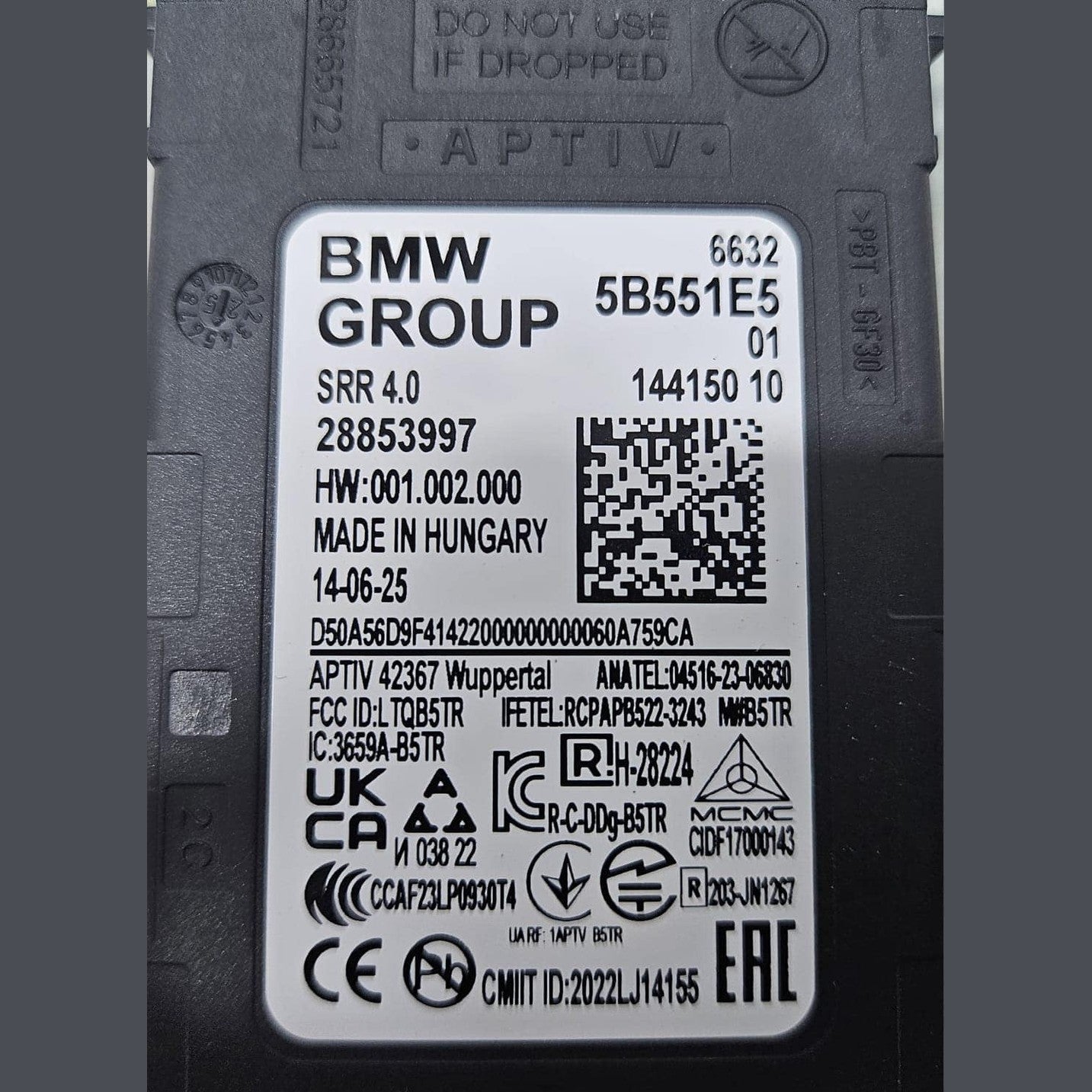 2025 BMW XM G09 G45 G05 G06 G07 Blind Spot Radar Sensor Module 5B551E5 New