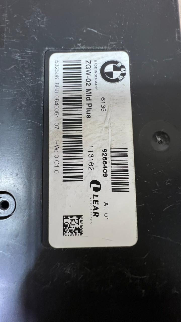 BMW Central Gateway Control Module 9266409 F10 F11 F07 5 Series zgw
