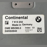 OEM BMW F10 N63 ENGINE CONTROL UNIT DME MSD85 ECU SET 7613202