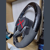 Carbon Fiber Steering Wheel F10 F06 F02 Series M Sport With Paddle Shifts LED