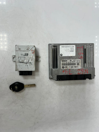 BMW 650i E63 2005 N62 B48 ENGINE CONTROL UNIT ECU KIT DME 7549700 OEM
