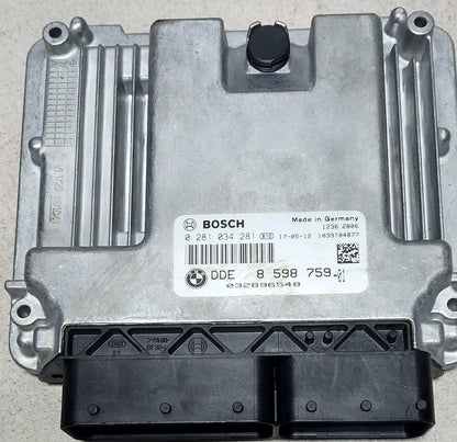 BMW Engine Control Unit DDE 8598759 ECU SET 320D 2017 B47 RHD 