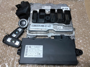 BMW N20 ENGINE CONTROL UNIT ECU COMPLETE  SET 8603576