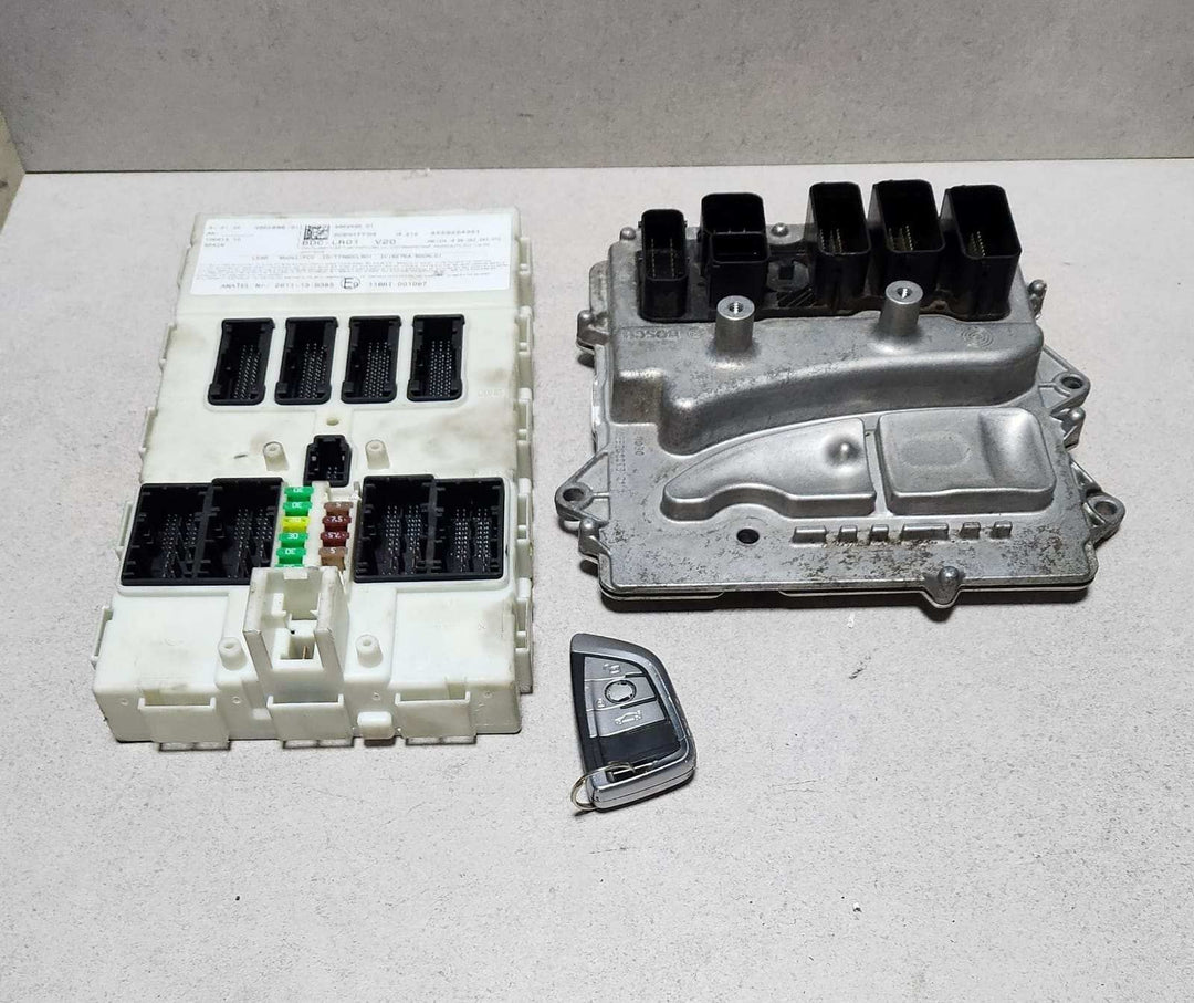 2017 BMW X5 Engine Control Module 8674949 N55 F16 3.0 ECU SET 