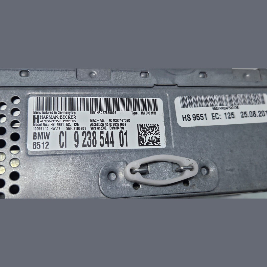 2011-2017 BMW 535i GT xDrive Car Infotainment Computer - Mid 9238544