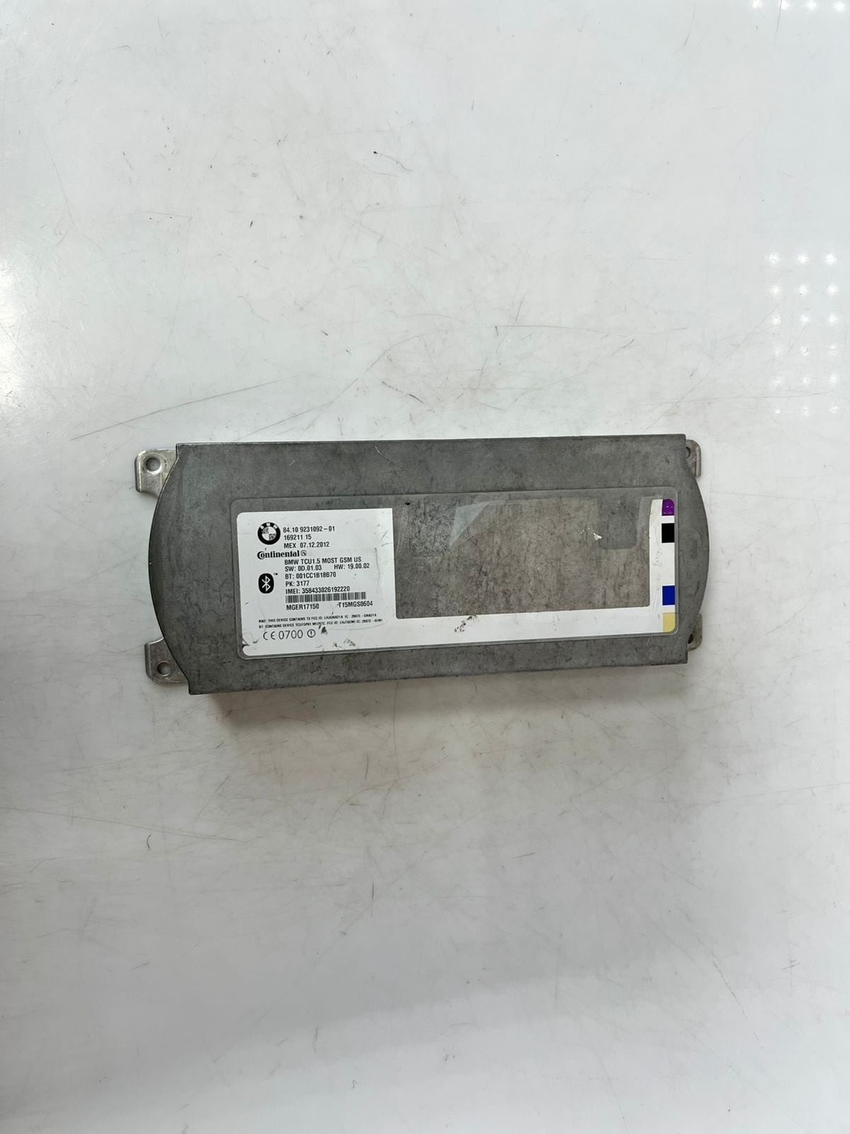 2007-2015 BMW 5' 3' 328i F07 GT Telematics Control Unit 9231092 OEM