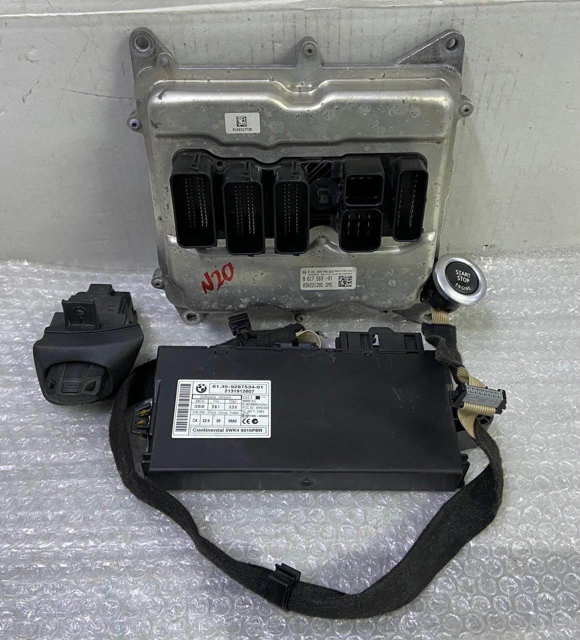 OEM 2014 BMW N20 Z4 Engine Control Module Unit ECU SET 20i sDrive Petrol 8617569