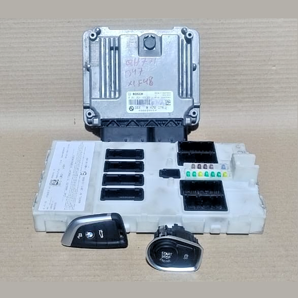 BMW X1 F48  B47 ENGINE CONTROL UNIT ECU SET WITH KEY - 8470176
