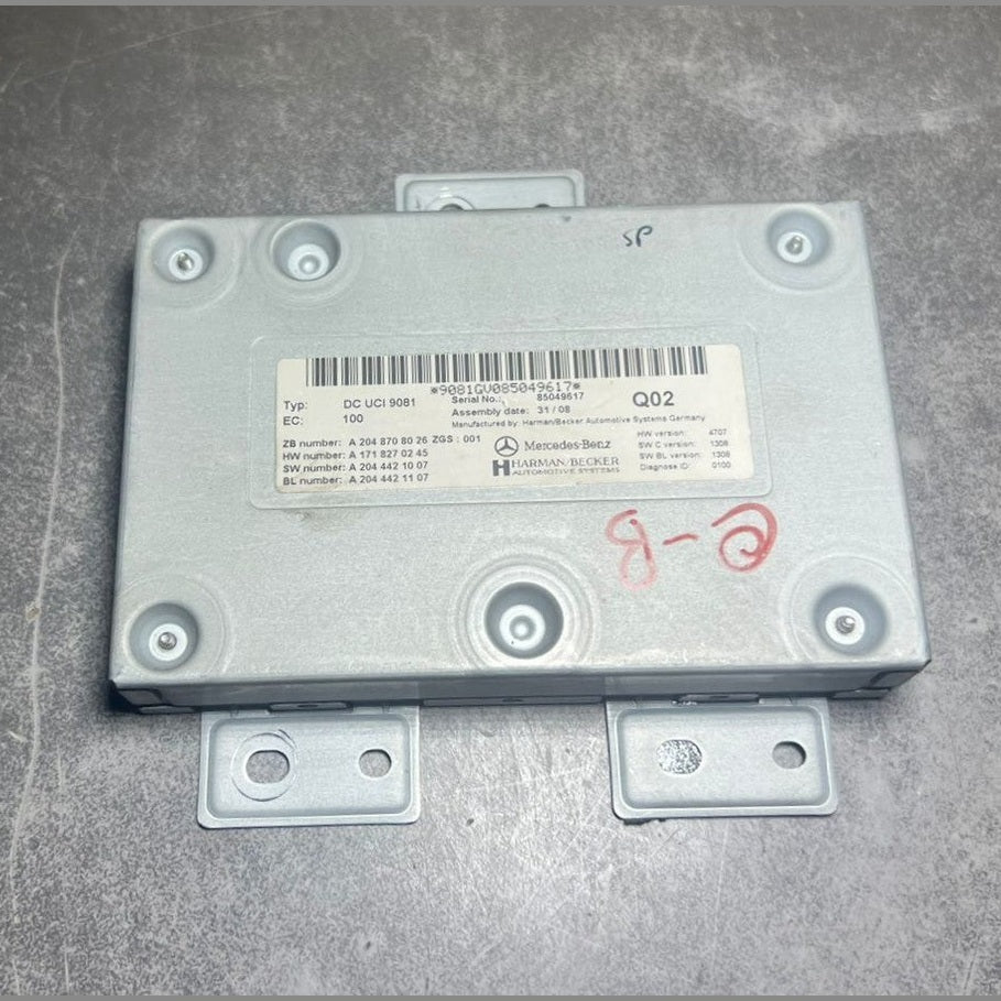 08-14 Mercedes W204 Voice Communication Control Module Unit A204 8708026 OEM