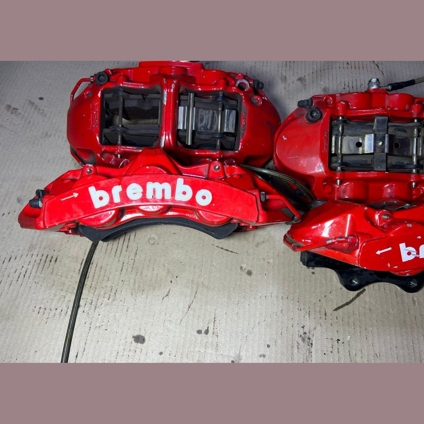 Mercedes-Benz E63 W212 AMG E-Class Front \ Rear Brembo Red Brake Calipers Set