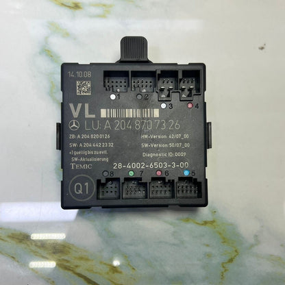 2008-2018 Mercedes-Benz C300 Door Control Module A2048707326 W204 C-Class and X2