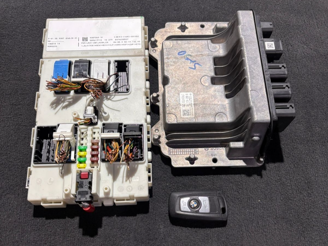 BMW 118i 318i F30 F20 2015 B38 ENGINE CONTROL ECU SET COMPLETE + KEY DME 8662411